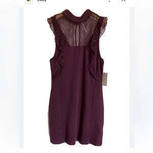 Free People Plum Beaumont Mini dress